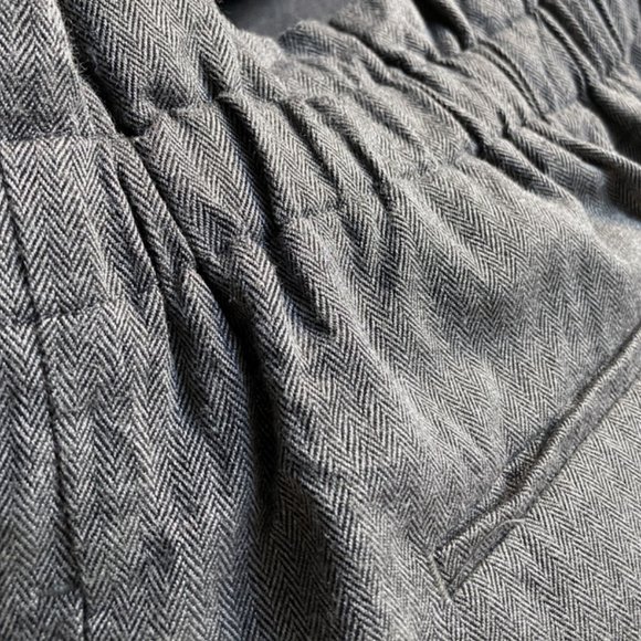 Uniqlo High Waisted Wide Leg Pants, Ankle Length Dark Grey Trousers - Picture 7 of 11